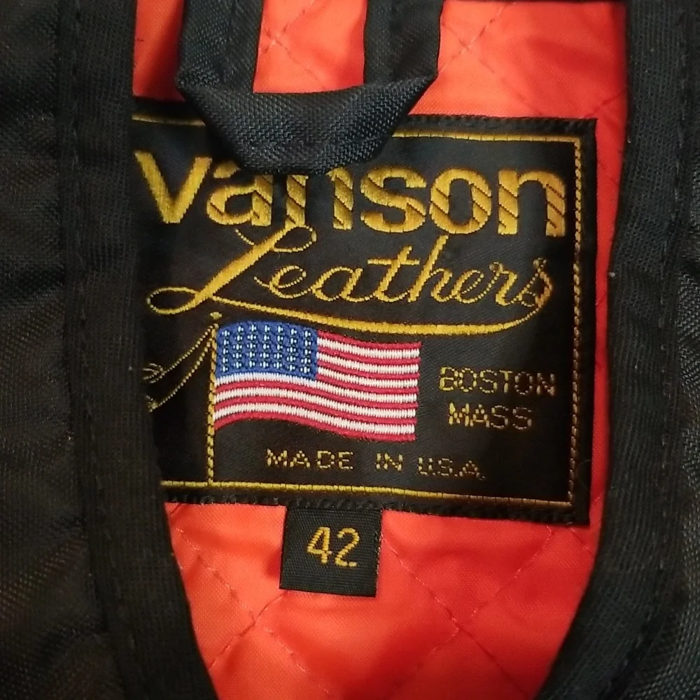Vanson Black Triple Closure adjustable Quilted Vest Size 42 - Picture 3 of 13